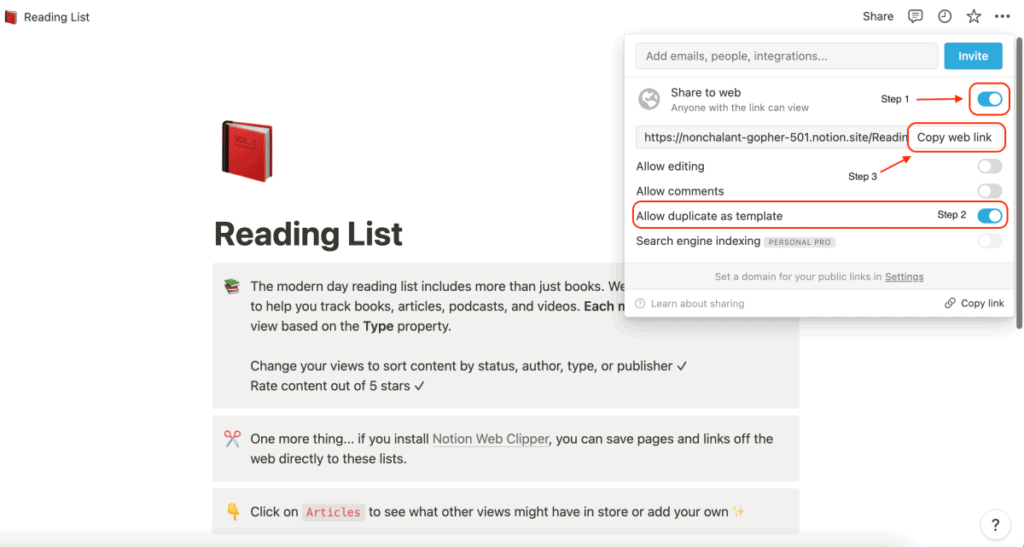 How To Add A Template To Notion From Notion site Notionzen