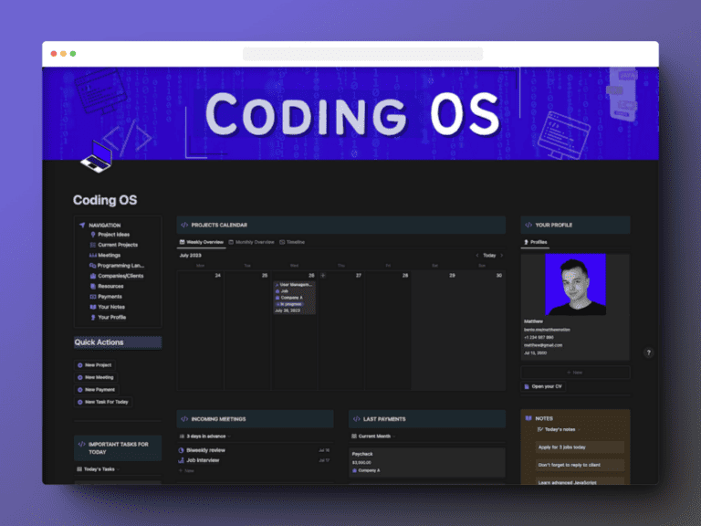 9+ Best Notion Templates for Developers & Programmers