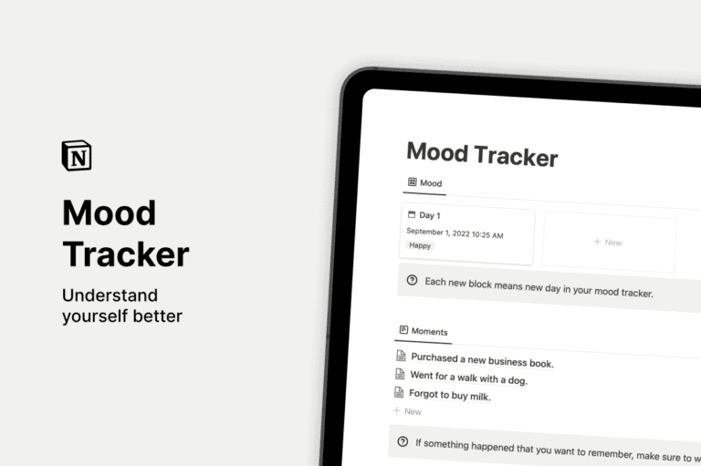 Best Notion Mood Tracker Templates to Improve Your Mood